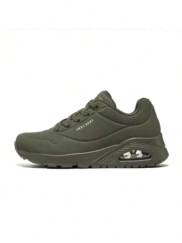 Skechers Zapatos deportivos casuales de mujer de nueva comodidad con absorción de impactos y suela baja para correr - Verde Oliva - Ver 1