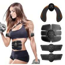 AXH Intelligent Muscle Stimulation Training Device, Electric Abdominal Muscle Trainer - Black - View 2