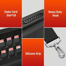 Tas Pelindung Portabel Switch 2 (2025) Hard Case, Dilengkapi Kompartemen Penyimpanan Terintegrasi untuk Konsol, Kontroler, Kartrid Game, dan Aksesori Lainnya (Termasuk 18 Slot Kartu Game). Tas Portabel Berkapasitas Tinggi Ini Ringan dan Mudah Dibawa. - View 9