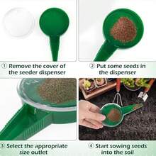 1pc Handheld Seed Spreader Tool, Portable Mini Garden Seeder With 5 Adjustable Dial Settings, Suitable For Small Seeds - 5-speed Seeder - View 5