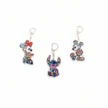 Disney Móc khóa acrylic hoạt hình 2D mới, móc khóa đôi dễ thương - Xem 1