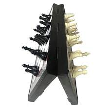 Mini Portable Chess Set - Educational Strategy Game To Improve Focus, Magnetic Chess Foldable Convenient Storage,Family Educational Puzzle Game Chess,Problem-Solving And Critical Thinking For Adult&Teenager - Multicolor - View 10