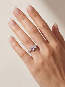 1pc 925 Sterling Silver Cute Claw-Shaped Ring, Available In Multiple Sizes, Inlaid With Diamonds, Suitable For Daily Wear And Party, High-Quality Jewelry Gift - Style 3 - View 4