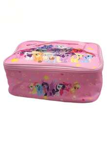 MY LITTLE PONY 1 pièce Sac à déjeuner isotherme - Plat, imperméable et portable, convient pour l'école et le travail. Garde la nourriture fraîche et délicieuse. Style de bande dessinée mignon, cadeau parfait pour l'anniversaire, Noël et la Saint-Valentin pour les adolescents et les amis. Convient pour la décoration intérieure, les fêtes et la rentrée scolaire - A - Voir 5