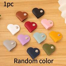 Bộ 1/5/10 kẹp giữ dây cáp hình trái tim, kiểu da, dùng tại nhà/văn phòng, tiện dụng, chống rối. - Nhiều màu - Xem 8