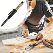 1pc/5pcs 4.5cm Long Pointed Tip Deep Hole Marking Pen, Multi-Surface Use, Suitable For Woodworking, Bathroom Woodwork, Faux Leather, Glass, Stone, Metal, Ceramic - Multipurpose Professional Marking Pen (Random Color) - A - View 5
