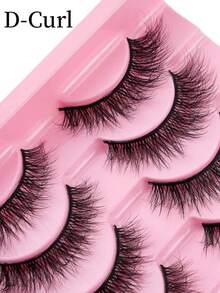 10 paia di ciglia finte a forma di occhio di gatto W11, ciglia 3D con curvatura D, lunghezza mista da 6 a 14 mm con effetto stratificato, texture morbida facile da indossare. Nessuna abilità professionale necessaria, particolarmente adatte per principianti, trucco fai-da-te rapido che fa risparmiare tempo, adatte per pendolarismo quotidiano, feste ed eventi, riutilizzabili, ottimo regalo per fidanzate e vacanze, accessorio per il trucco pratico ed elegante. - nero - Visualizzare 3