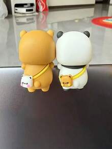 卡通人物可爱熊熊猫贴纸 - 适合装饰手机、平板电脑、电脑屏幕，也是情人节、母亲节、毕业季的礼物之选 - 彩色 - 查看 4