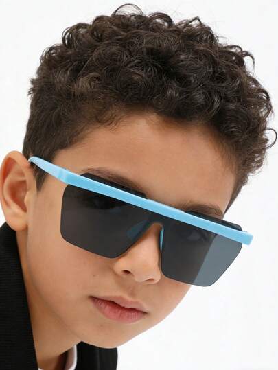 1 Set de Gafas de Moda Infantiles sin Marco, Minimalistas Adecuadas para Niños y Niñas, Fiesta, Vacaciones, Viaje, Decoración, Accesorio Diario, Prop de Fotografía