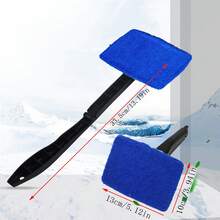 Car Windshield Defogging Wiper Cleaning Brush, Front Window Wiper Cleaning Tool - Multicolor - View 2