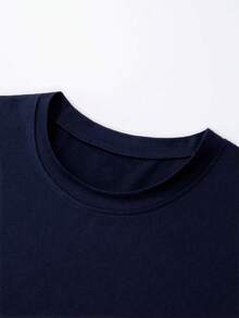 Áo tank top nam mùa hè cổ tròn phong cách Mỹ, in hình ngộ nghĩnh, thích hợp cho tập luyện và mặc hàng ngày. - Màu xanh hải quân - Xem 6