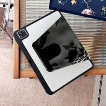 1pc Leopard Print 360° Rotatable Tablet Protective Case, Multi-Angle Magnetic Stand Protective Cover With Auto Sleep/Wake Function, Suitable For IPad Pro/Air, Pad 5/6/20 - Multicolor - View 3
