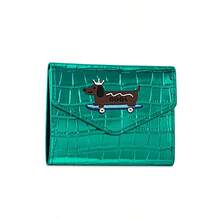 2026 New Sausage Dog Cute Card Holder, Women's Compact Slim Multi-Card Slots Plain Coin Purse Wallet, Stone Texture Card Case - Multicolor - View 6
