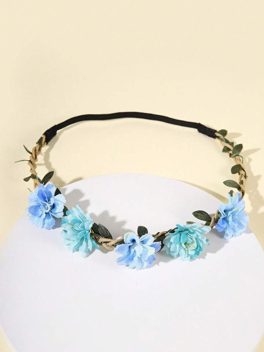 1 chiếc băng đô hoa giả, phụ kiện tóc phong cách Bohemian, phù hợp cho bãi biển, lễ hội và sử dụng hàng ngày với trang phục mùa hè. - Nhiều màu - Xem 1