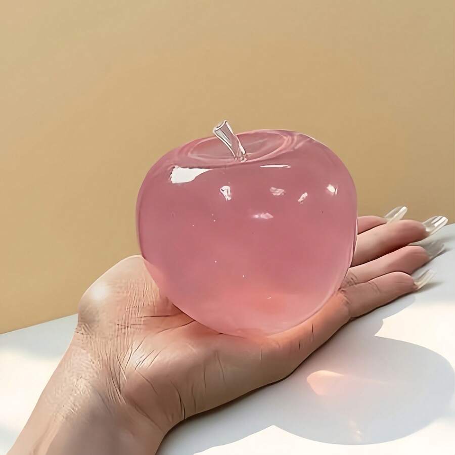 1/2 pièces Jouet anti-stress en cristal rose en forme de pomme à rebond lent, boule à écraser en plastique fin fait main et boule musicale. Jouet super doux et mignon, doux et moelleux. Convient comme cadeau d'anniversaire, cadeau de fête, meilleur cadeau, cadeau de vacances, remplissage de bas de Noël, faveur de fête, blague et jeu de farce ! - Multicolore - Voir 1