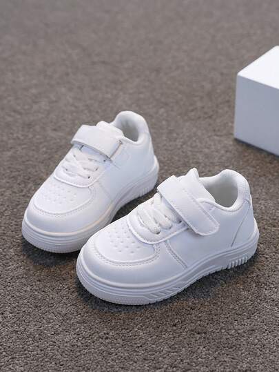 Giày thể thao trẻ em unisex mới mùa xuân 2026, đế mềm chống trơn trượt, giày da thường ngày cho trẻ nhỏ, giày thể thao đa năng cho bé.
