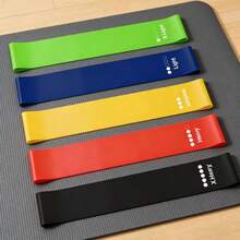 5pcsYoga Fitness Shaping Rehabilitation Exercise Strength Training Resistance Band Set (5-Piece) - Multicolor - View 6