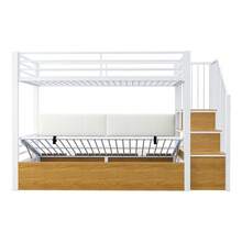 Kids Bed Frames, Headboards & Footboards - White + MDF+Metal - View 11