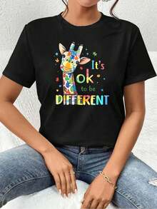 T-shirts pour femmes - Noir - Voir 1