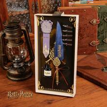 Harry Potter 1pc Vintage Feather Quill Pen, Harry Potter Pen Set, Collectible Writing Pen With Alternative Nib, Magical Stationery Gift For Book Fans, Back To School Gifts For Teens,Feather Direction And Size Are Randomized [Officially Licensed] ﻿ - A - View 11