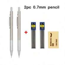 Mechanical Pencil Set 0.3 0.5 0.7 0.9 1.3 2.0mm Full Metal Art Drawing Painting Automatic Pencil Adjustable Pencils, Halloween, Christmas Eve, And New Year Gifts For Office School Supply - S - View 18
