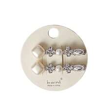 DIYPLUS 2pcs Women's Elegant Crystal Pearl Hair Clips, Vintage Bow Infinite Hair Clips, Luxury Crystal Hair Pins, Suitable For Wedding, Bride, Prom And Daily Wear, Fashion Hair Accessories Gift With Card,Travel,Party - Multicolor - View 12