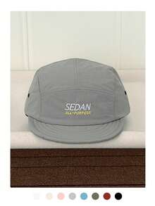 Soft-Top Hip-Hop Flat-Brimmed Hat For Women, Spring/Summer, Small Lettering, Fashionable, Versatile, Five-Panel Hat, Adjustable For Large Head Circumference, Simple, Flattering, Short-Brimmed Hat, Outdoor Skateboarding, Hip-Hop, Baseball Cap, Skater Hippie Chicks Style. - SEDAN Letter Quick-drying - View 15