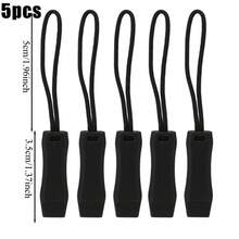Five-Piece Plastic Emergency Survival Outdoor Dual-Frequency Multi-Functional Whistle. Water Sports Dual Tube With Tail Rope Accessory, Camping Equipment - Multicolor - View 9