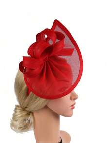 1 Stück Damen Tee-Party Blumen Feder Kentucky Derby Hut, Hochzeit Cocktail Kirche Fascinator, Strand, Reise - Verschiedenfarbig - Übersicht 11