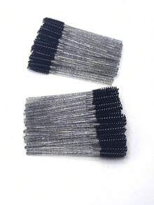 500/100/50/10pcs Mascara Brushes, Nylon Bristle Eyelash Brushes (Small), Unscented Eyebrow Extender, Pink And Black Brush Set, Eyelash Tools Essentials, Back To School Supplies, Women's Gift Eyebrow Brush, Eyeshadow Brush, Makeup Brush - Multicolor - View 4