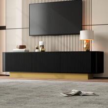Television Stands & Entertainment Centers - Black + MDF + Particle Board - View 5