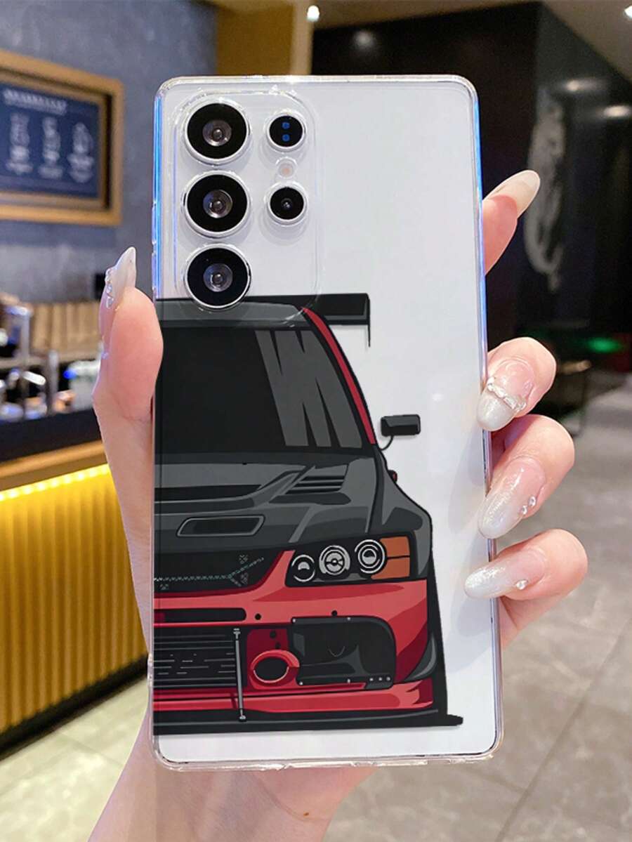 适用于三星 Galaxy S24/S25/S26 和 17 Pro Max/16/15/14 Pro Max 的 JDM 定制透明手机壳，柔软 TPU 边框保护套 - 彩色 - 查看 1