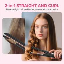 UKLISS Ultra-Mini Hair Straightener, Travel-Friendly Dual Voltage With LCD Display, Fast Heating Suitable For Bangs And Short Hair, Great Gift For Her - Black - View 6