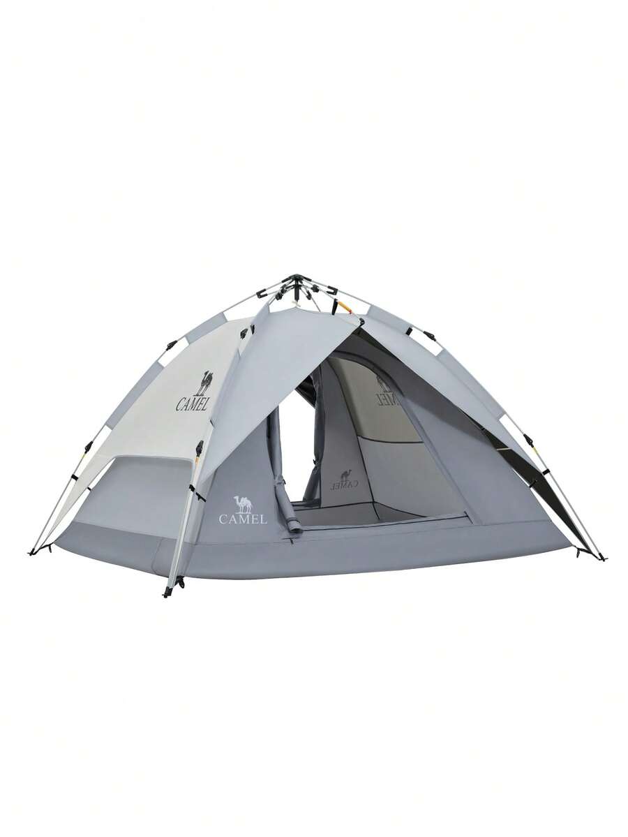CAMEL CROWN Outdoor 2-3 Person Camping Tent, Titanium Black PVC Tent – Portable, UV-Protective, Foldable, Ideal For Park Picnics, Camping, Overnight Stays, And Home Use - Phantom Space Gray - View 1
