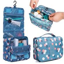 smile face - King and Pig Toiletry Bag Multifunction Cosmetic Bag Portable Makeup Pouch Waterproof Travel Hanging Organiser Bag Travel Storage Bag smile face - Rosa - Ver 6