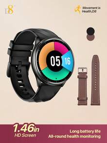 Montre connectée D8 pour femmes 2026, nouveau tracker de fitness mode pour dames avec écran tactile HD 1,46", étanche IPX8, 100+ modes sportifs, podomètre, compteur de calories, moniteur de fréquence cardiaque, suivi du cycle de sommeil, moniteur de sommeil, tracker d'activité - Voir 13