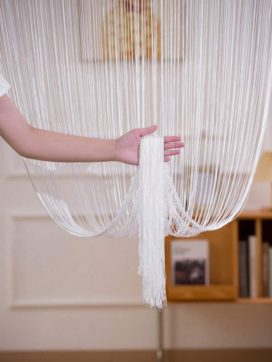 1pc 100*200cm Straight Curtain, Wedding Decoration Door Curtain, Home Decor Curtain, Ready-Made Hanging Curtain Partition - 1PC - View 1