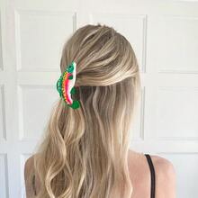Glossy Polka Dot Turtle Shaped Hair Clip; Cartoon Pattern Colorful Acetate Hair Clip; Creative Animal Texture Acetate Hair Clip; Unique Design Cute Hair Clips For Women, Suitable For Summer And Winter Summer Hair Accessories Beach Claw Clips Vacay Hair Claws - Multicolor - View 4