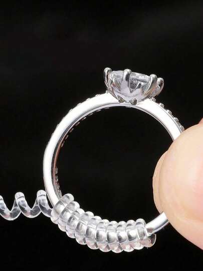 1/2pcs Transparent Ring Size Adjuster, Everyday Casual Tool