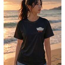 Swim Tour T-Shirt For Men And Women, Kpop 2026 Show Army, New Release, Comfortable Cotton - 黑色 - 查看 3