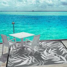 Sour Lemon Large Outdoor Rug, Outdoor Rugs Garden Rugs, Garden Mat For Patio, Easy Cleaning Patio Mat For Camping, Deck, Beach, Picnic-180x270cm - 椰子 - 查看 3