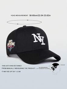 1頂中性紐約刺繡棒球帽 可調節式戶外遮陽帽 休閒風格 適合春秋出遊、海邊與派對 - 多色 - 查看 7