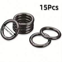 5/10/15/20/30 cái móc khóa carabiner tròn bằng kim loại có lò xo mở được, đầu nối móc khóa, phù hợp làm trang sức DIY và phụ kiện cho doanh nghiệp nhỏ - Nhiều màu - View 41