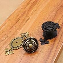 10 Packs Oil Rubbed Cabinet Knob Back Plates, 2.9 Inch Length And 1.2 Inch Width, Zinc Alloy Backplates Washers For Home Kitchen Drawer Knobs Dresser Pull Handles (Bronze) - Gold - View 11