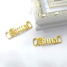 Hebilla de zapato personalizada de acero inoxidable con correa, hebilla de cordones personalizada, accesorios decorativos para zapatos, regalo personalizado para mujeres y hombres - Multicolor - Ver 20