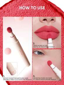 JUDYDOLL CUSHION MATTE LOCK LIP CREAM, Overseas Matte Lip Cream, 24-Hour Long-Lasting, Waterproof, Moisturizing Matte Texture, Blurring Effect, Minimizing Lip Lines, Niche Brand, Convenient Application - N17 NATURAL NUDE - View 9