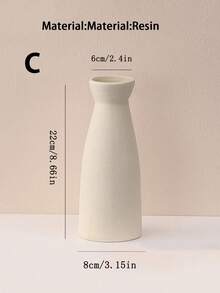 1个/套3个简约花瓶，北欧INS风格家居装饰花瓶，适用于客厅、卧室、桌面装饰 - 米色 - 查看 11