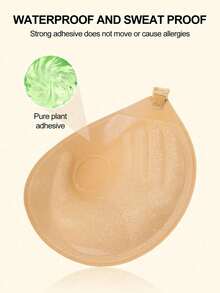 2 piezas Sujetador adhesivo para mujer, sujetador push up sin tirantes y sin espalda invisible, adhesivo reutilizable a prueba de sudor y antideslizante con cierre frontal, para levantar el busto, color nude y negro, tallas grandes para vestidos sin espalda, trajes de baño de escote profundo y bodas - Blanco y Negro - Ver 7