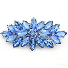 1pc Silver-Plated Alloy Rhinestone Horse Eye Shaped Crystal Brooch, Suitable For Women On Halloween And Christmas - Multicolor - View 24