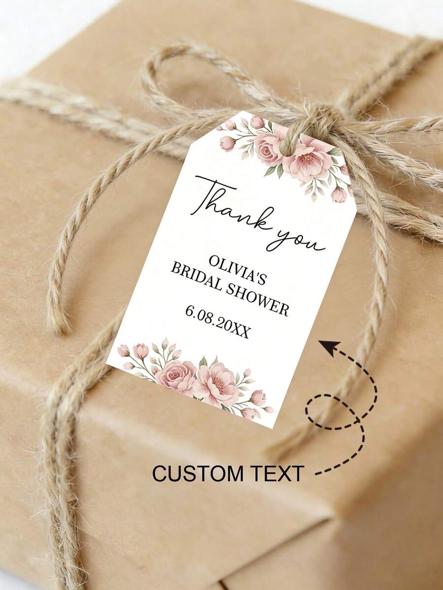 Customized Gift Tags Personalized Labels For Wedding Guest Favors Bridal Shower Baby Shower Birthday Party Thank You Tags Party Favor Decorations Wedding Gift For Guests - Irregular Hang Tag 2 - View 1
